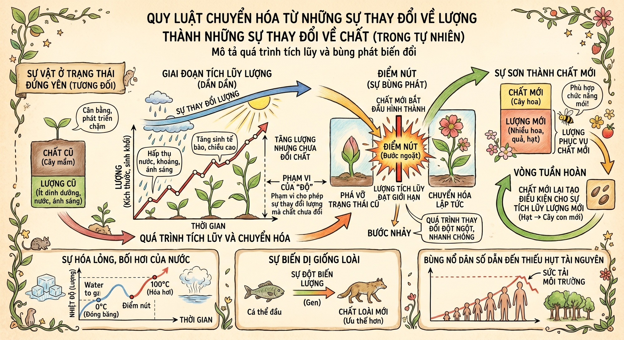 Sơ đồ quy luật lượng chất trong tự nhiên